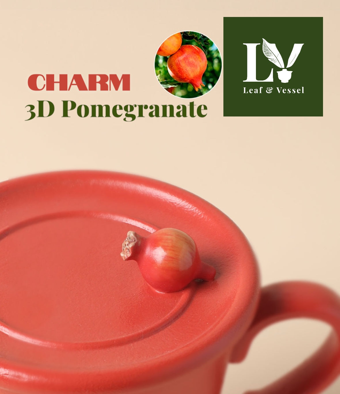 Blooming Pomegranate 2 Piece Drink set