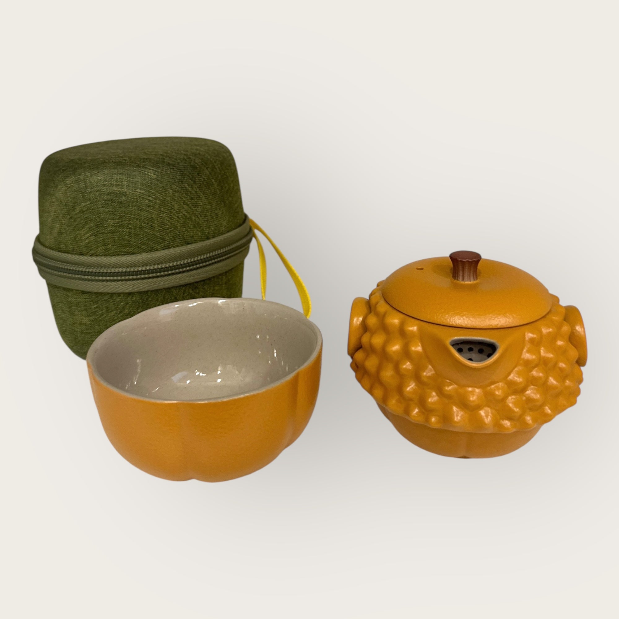 The Durian King” 4 Piece Tea Set