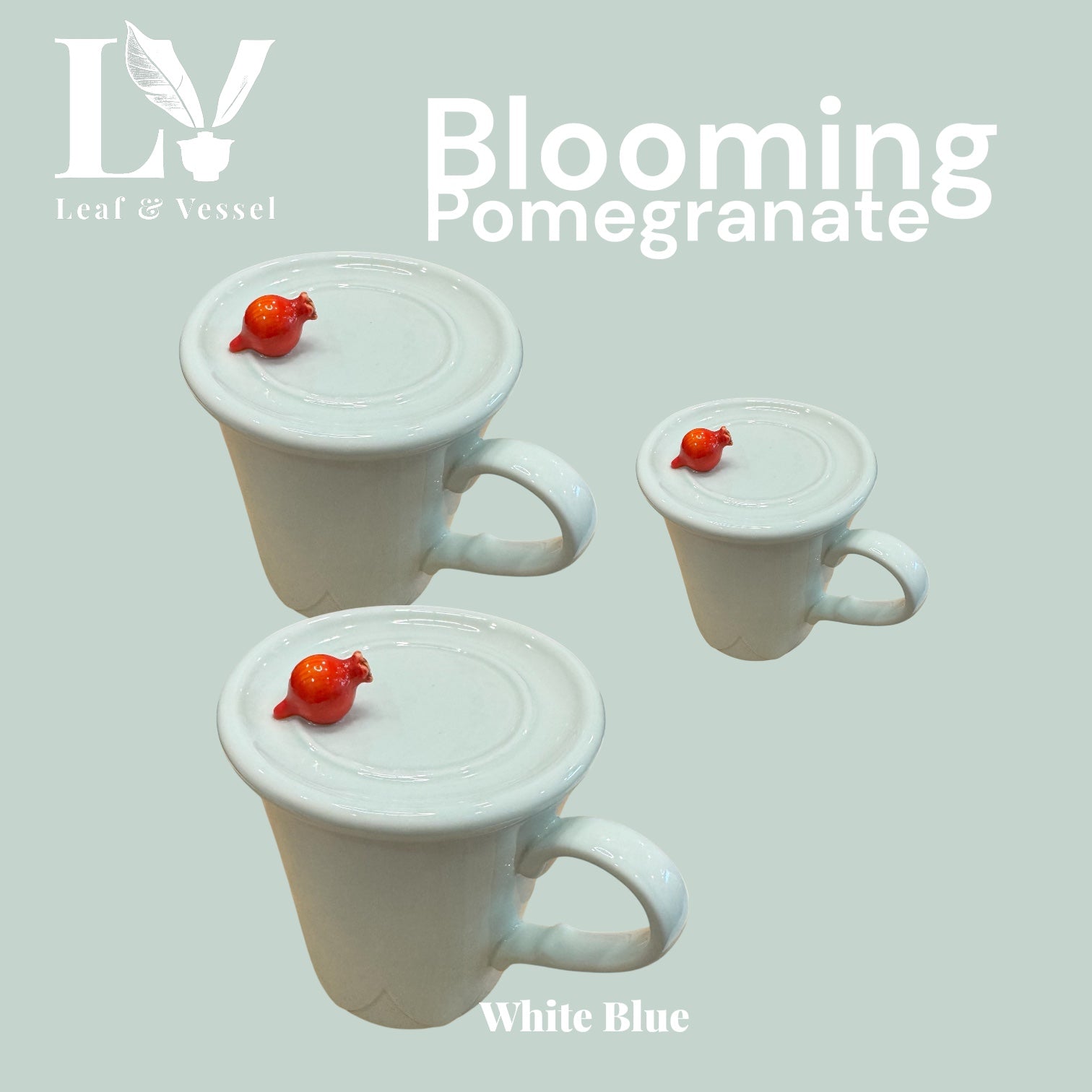 Blooming Pomegranate 2 Piece Drink set