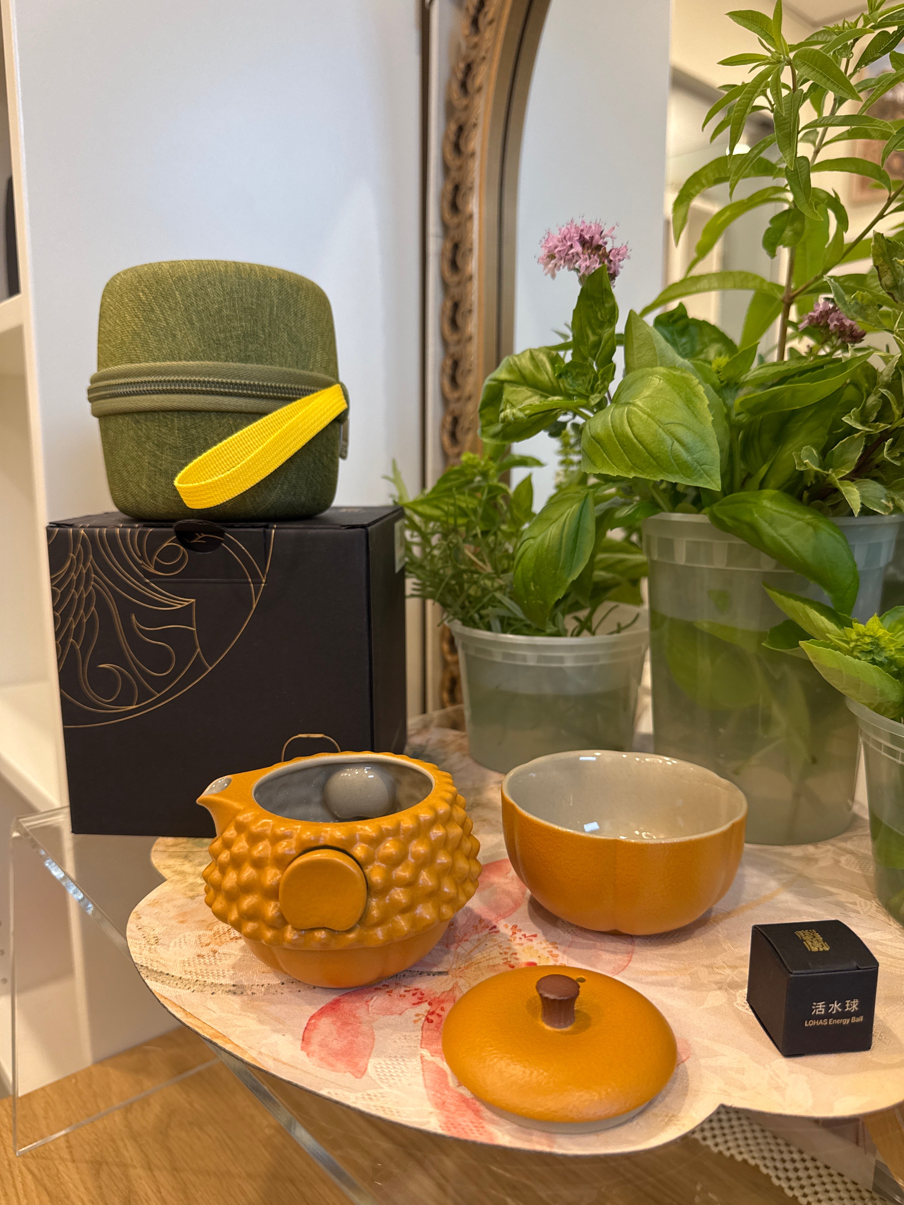 The Durian King” 4 Piece Tea Set