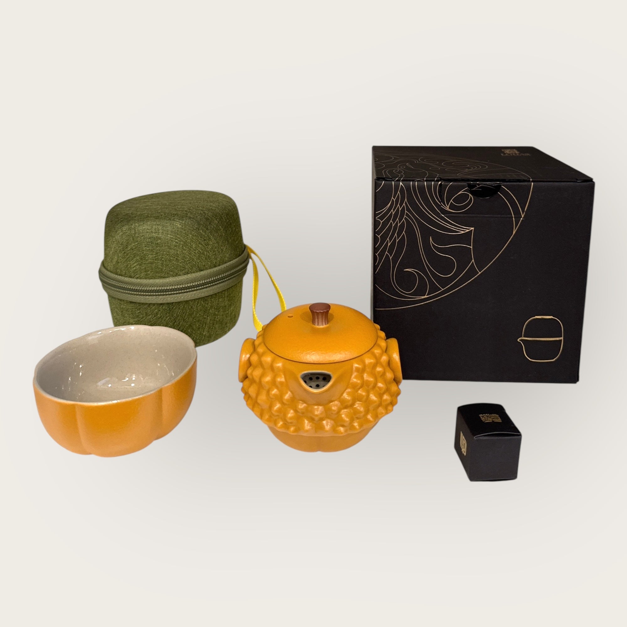 The Durian King” 4 Piece Tea Set