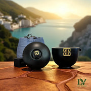 "Unbroken Line"  5 Piece Covered Bowl/Gaiwan Tea Set