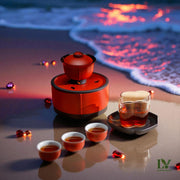 "Red Encounter" 10-Piece Tea Party